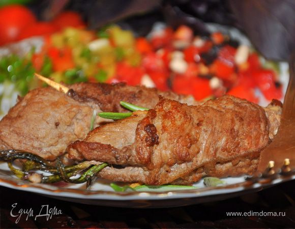 Рулетики из телятины с тунцом Рулетики из телятины с тунцом