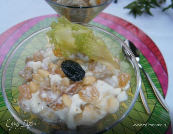 Дамский салат из цветной капусты с бананом Дамский салат из цветной капусты с бананом