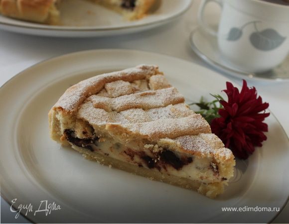 Кростата с рикоттой и шоколадом