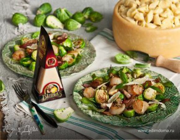 Морской гребешок с брюссельской капустой Морской гребешок с брюссельской капустой