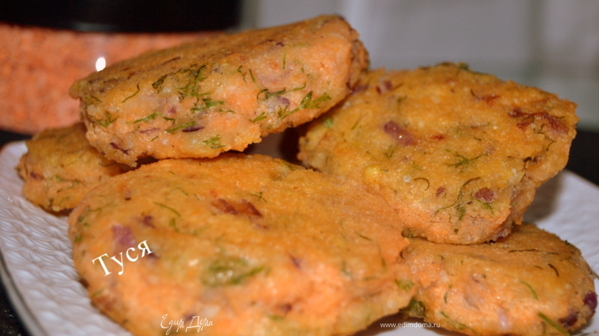 Чечевичные оладьи