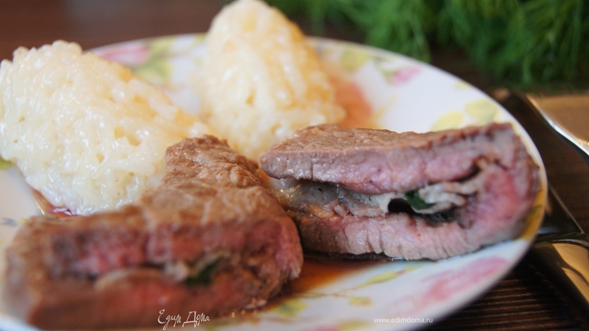 Сальтимбокка с ризотто