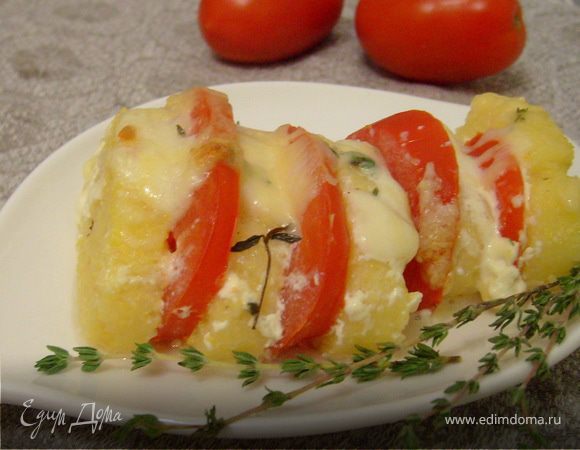 Полента с помидором