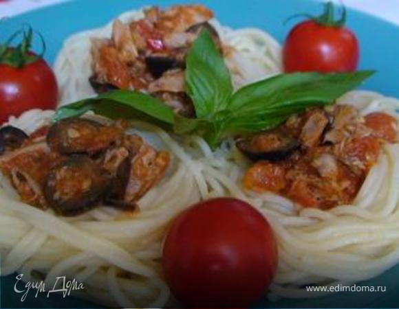 Спагетти с оливками (Spaghetti alle olive) Спагетти с оливками (Spaghetti alle olive)