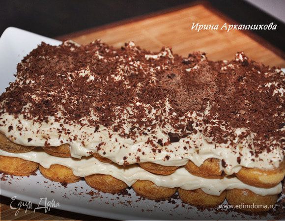 Тирамису с темным шоколадом