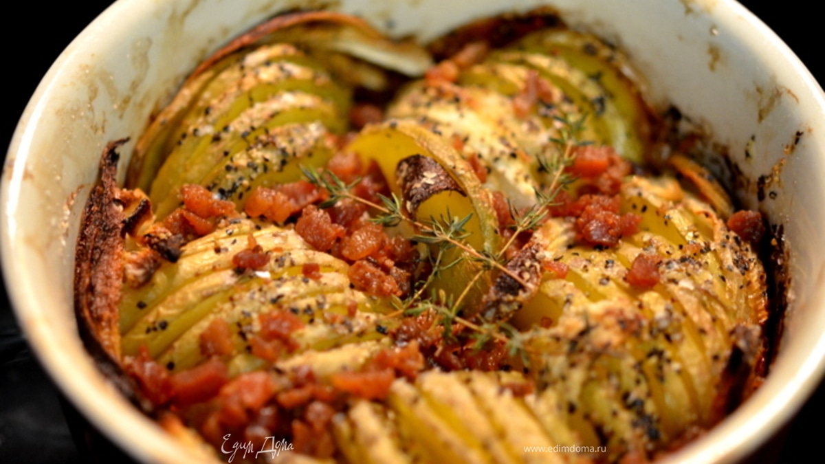 Запеченный хрустящий картофель