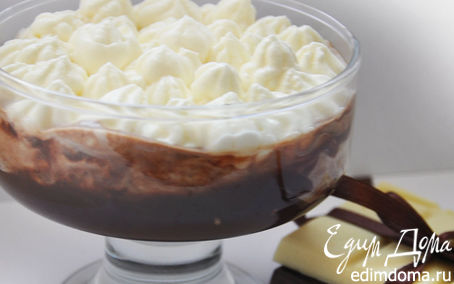 Рецепт Десерт с шоколадом и взбитыми сливками