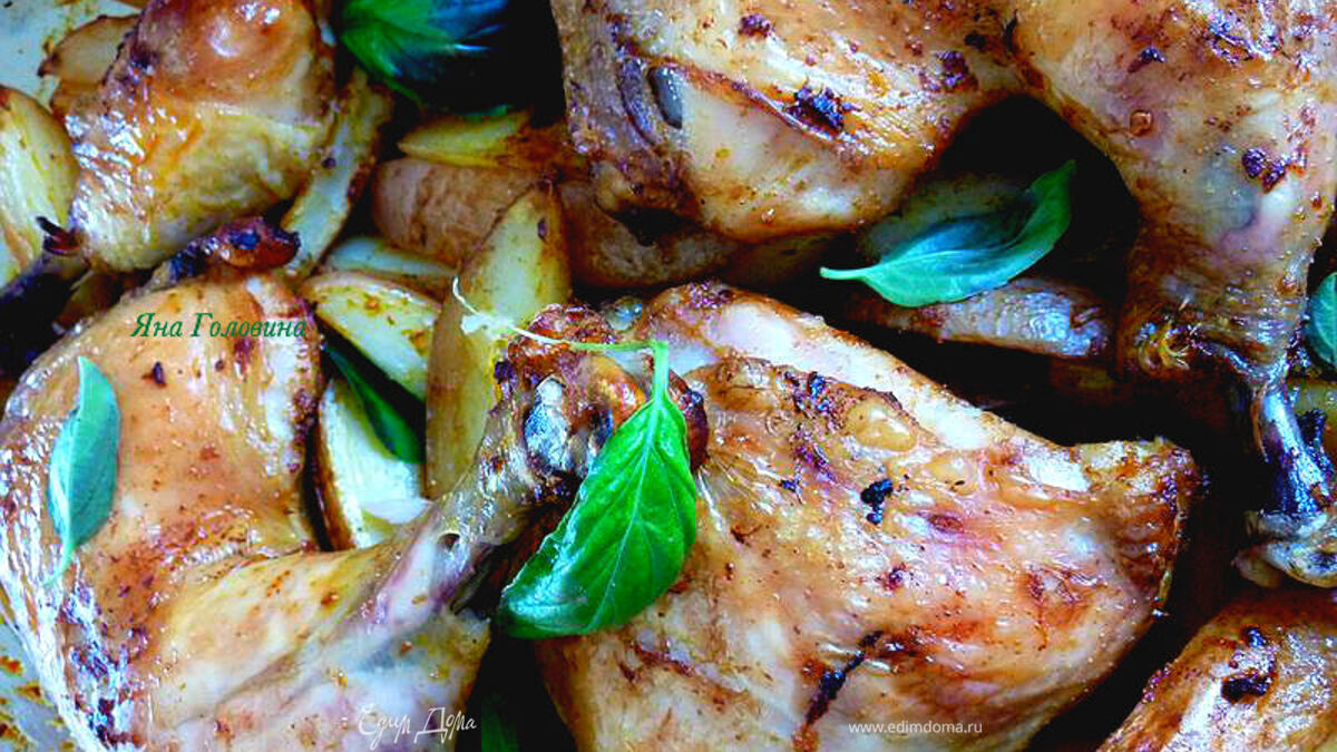 Курица c паприкой и чесноком