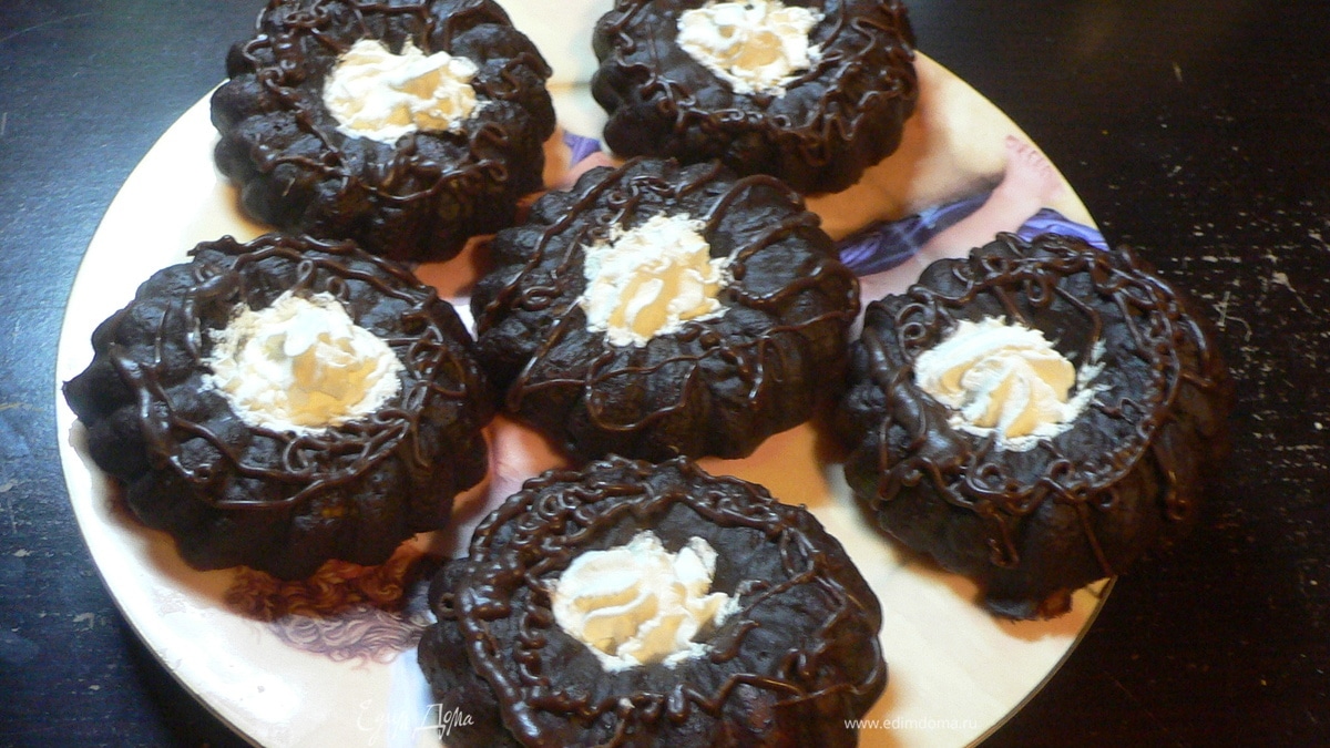 Кофейные кольца в шоколаде