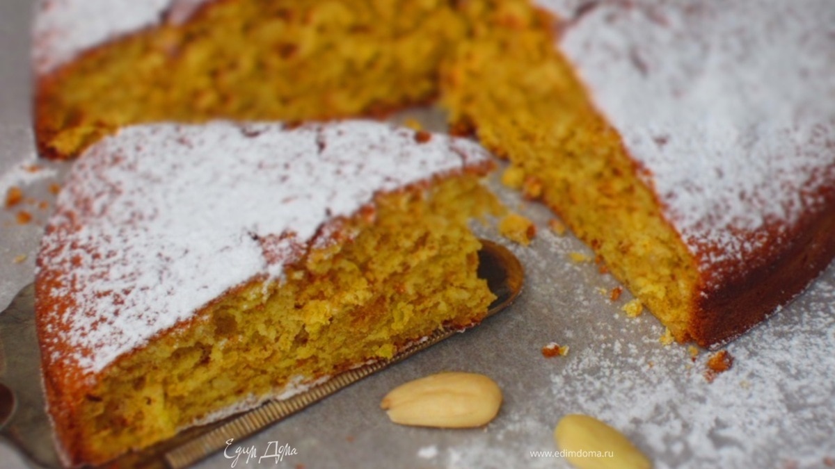 Миндальный пирог с тыквой