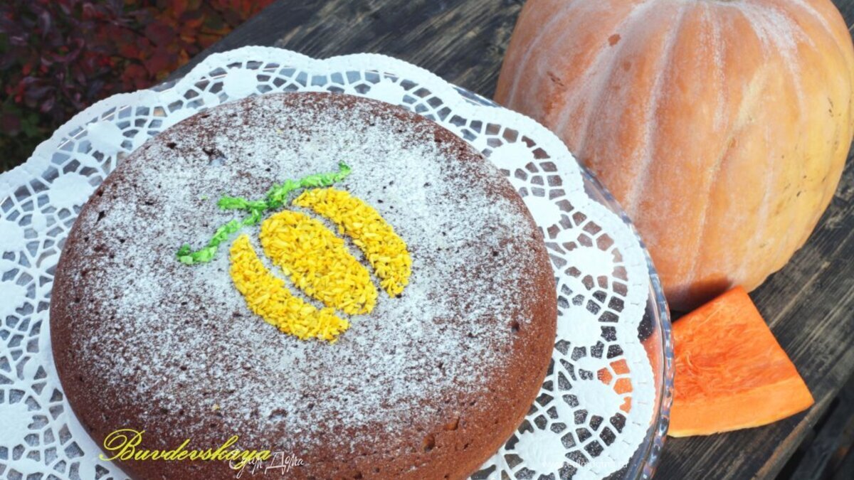 Тыквенный пирог с кокосом