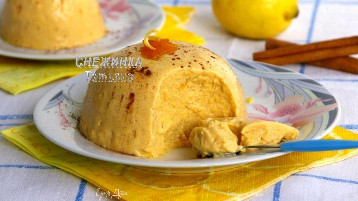 Тыквенный кремовый десерт