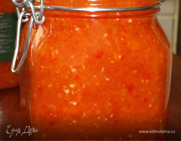 Аджика с яблоками и помидорами Аджика с яблоками и помидорами