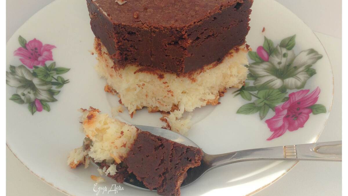 Брауни с кокосовой основой