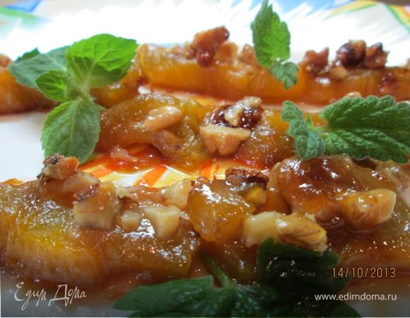 Тыква, запеченная с медом и орехами Тыква, запеченная с медом и орехами