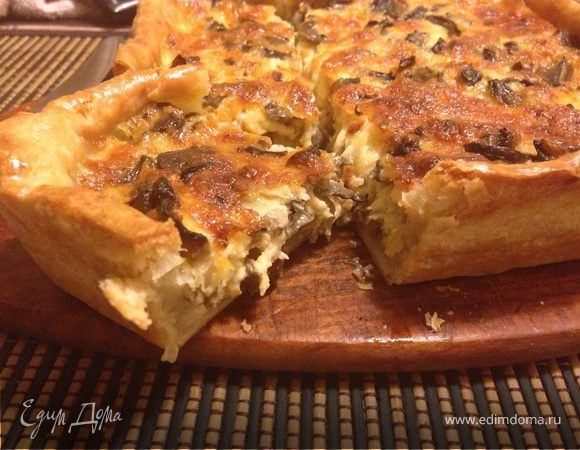 Пирог "Сыр и грибы"