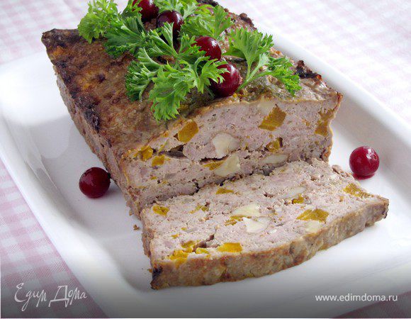 Террин из индейки с тыквой и грецкими орехами Террин из индейки с тыквой и грецкими орехами