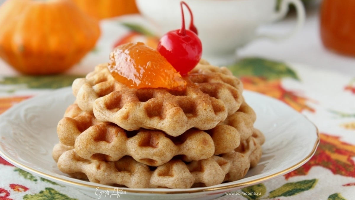 Тыквенные вафли
