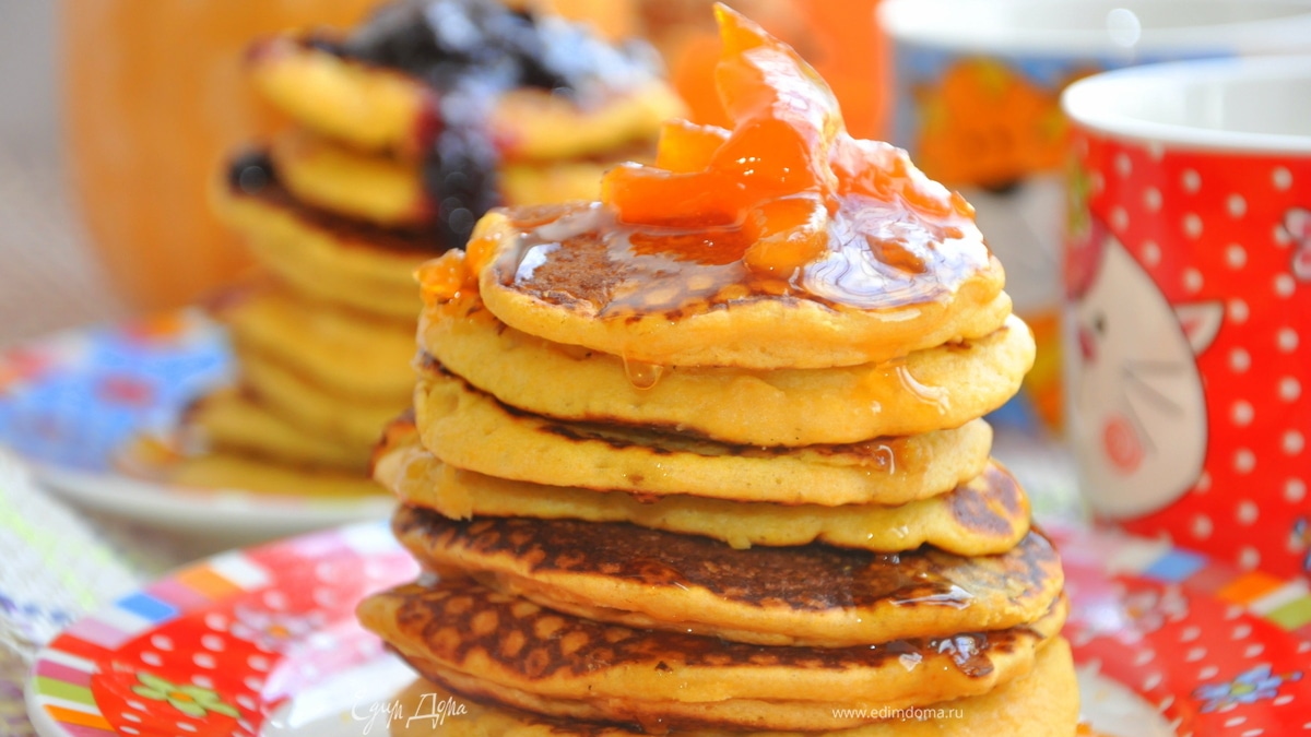 Тыквенные панкейки 