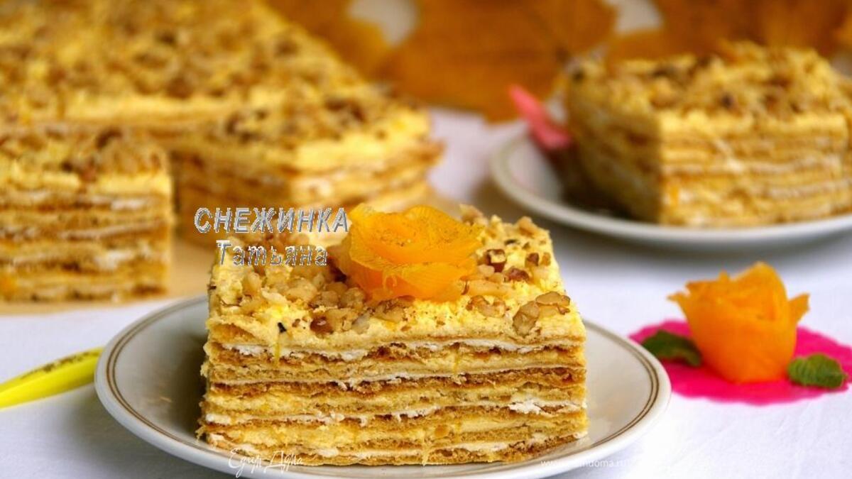 Тыквенно-творожный торт «Осенняя мелодия»