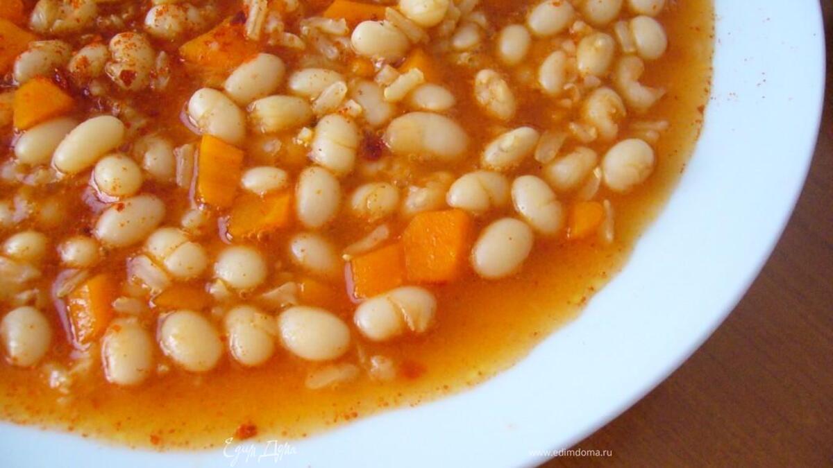Очень быстрый фасолевый суп
