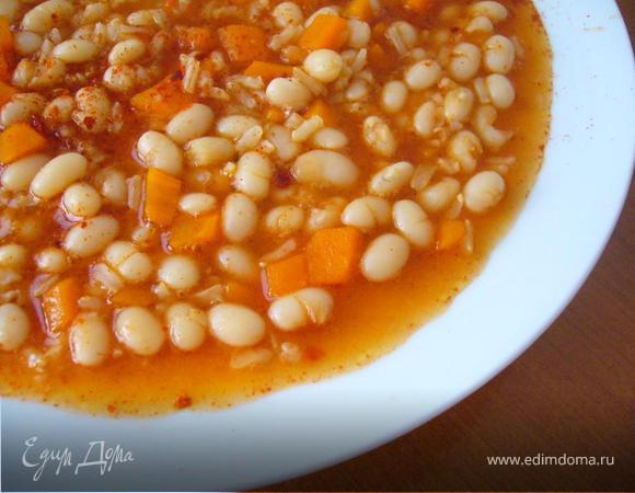 Очень быстрый фасолевый суп Очень быстрый фасолевый суп
