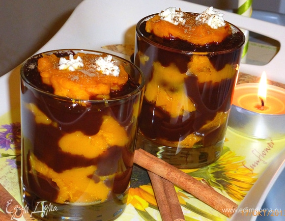 Десерт «Шоколадно-тыквенное наслаждение» Десерт «Шоколадно-тыквенное наслаждение»