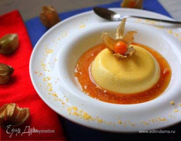 Тыквенная панна котта с цитрусовым соусом Тыквенная панна котта с цитрусовым соусом