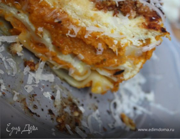 Лазанья с тыквой и рикоттой Лазанья с тыквой и рикоттой