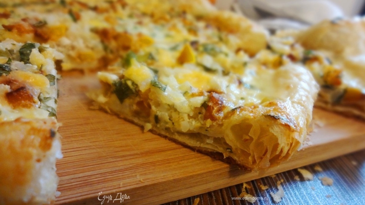 Греческий деревенский пирог с тыквой