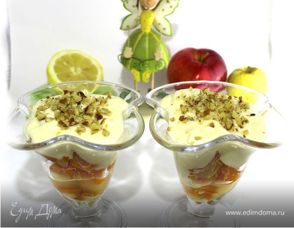 Тыквенный десерт с нежным кремом Тыквенный десерт с нежным кремом