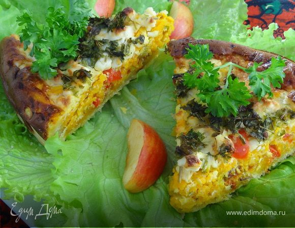 Тыквенный пирог с сыром фета Тыквенный пирог с сыром фета