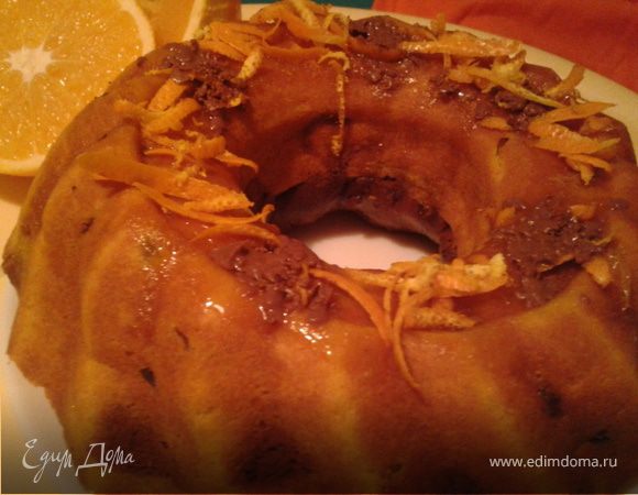 Шоколадно-тыквенные кексы под апельсиновой карамелью Шоколадно-тыквенные кексы под апельсиновой карамелью