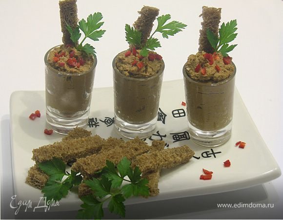 Печеночный куриный паштет с тыквой и овощами Печеночный куриный паштет с тыквой и овощами
