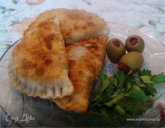 Постные жареные пирожки с тыквой и каперсами