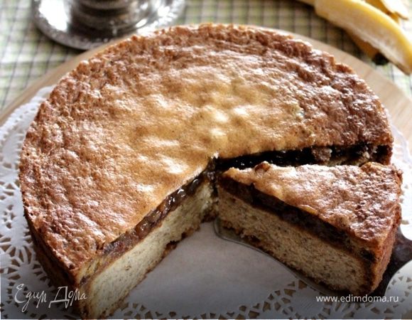 Банановый пирог в пряной заливке Банановый пирог в пряной заливке