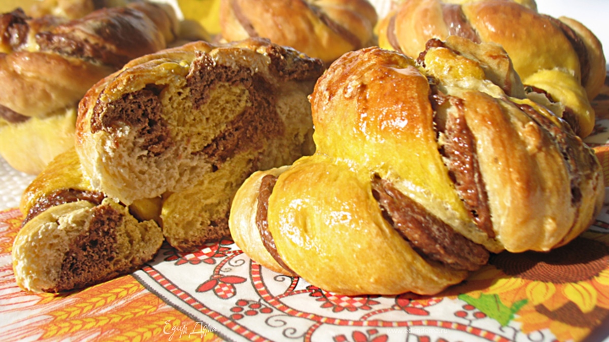 Трехцветные булочки 