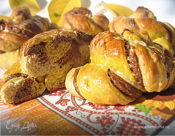 Трехцветные булочки Трехцветные булочки