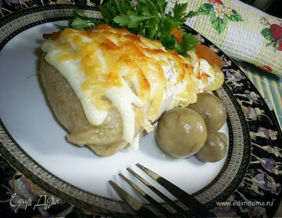 Сочные фаршированные куриные окорочка Сочные фаршированные куриные окорочка