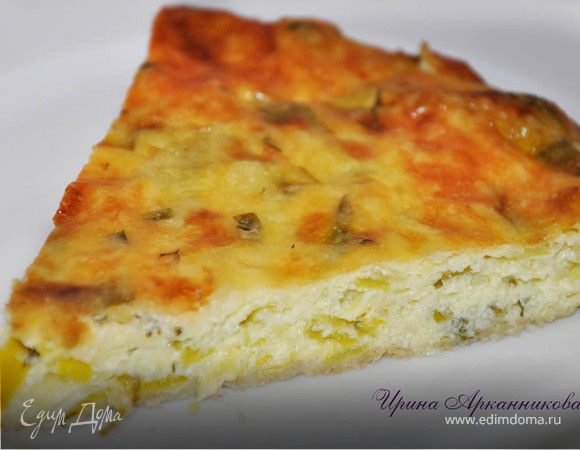 Запеканка с луком-пореем