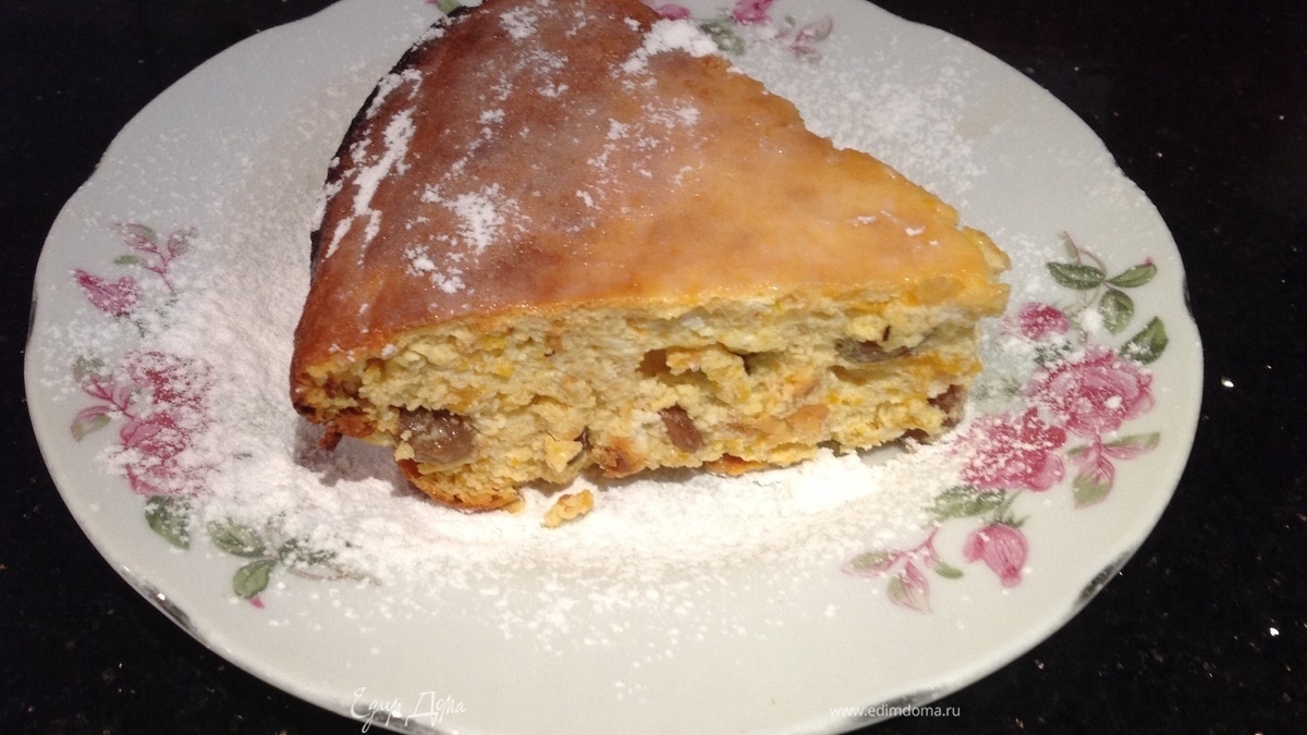 Творожная запеканка с тыквой и яблоками