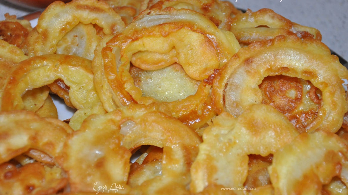 Луковые кольца в кляре