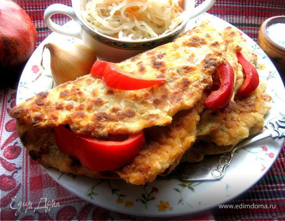 Отбивные в лепешках