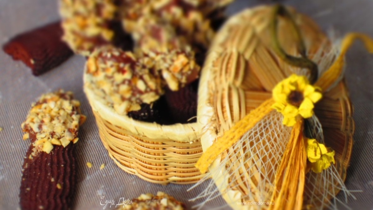 Венское шоколадное печенье с фундуком