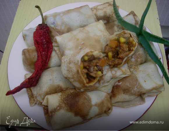 Блины с мексиканской начинкой замороженные
