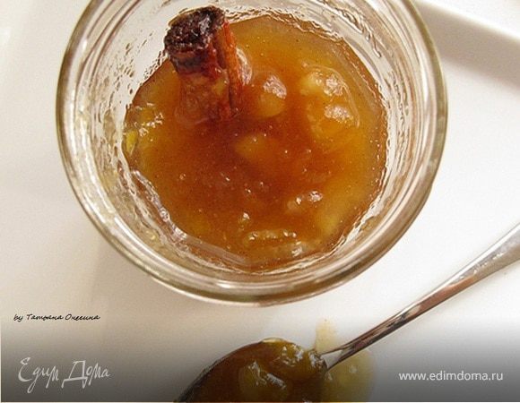 Грушевое варенье с ванилью и корицей