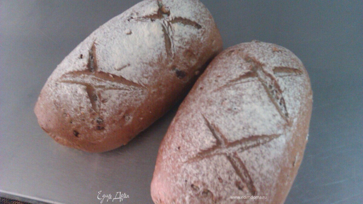 Ржано-Пшеничный хлеб с Орехом