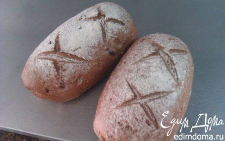 Рецепт Ржано-Пшеничный хлеб с Орехом