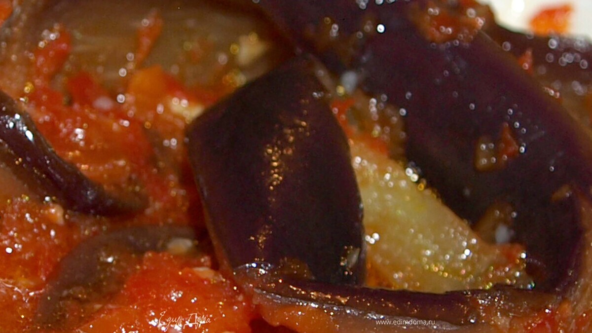 Баклажаны в остром соусе
