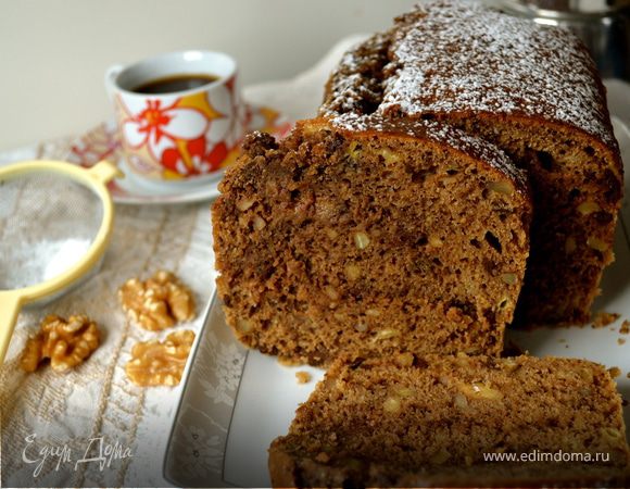 Шоколадно-банановый кекс с кофе Шоколадно-банановый кекс с кофе